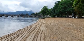Praia fluvial de Ponte Sampaio achega de area 2022 1
